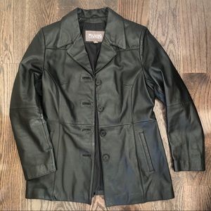 Vintage 90's leather blazer jacket size M